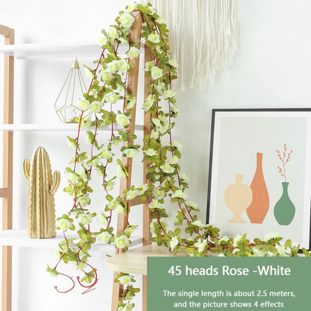 45/69pcs Artificial Rose Flowers Vine