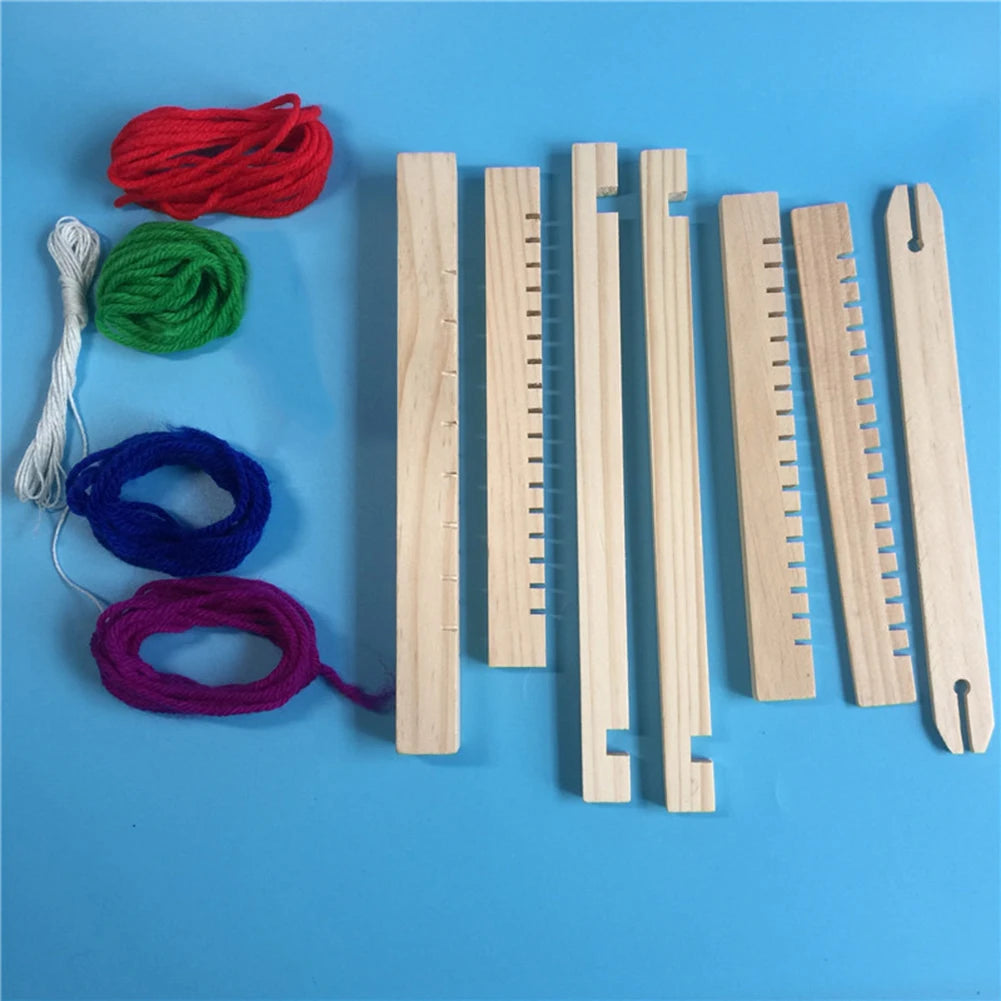 Wooden Weaving Loom 21.5x16.5x3cm  Adjustable