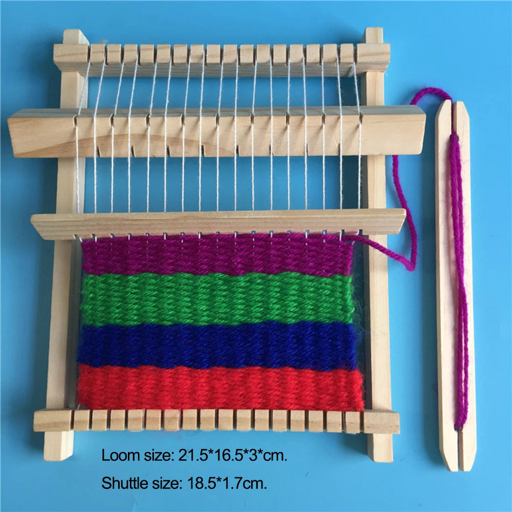 Wooden Weaving Loom 21.5x16.5x3cm  Adjustable