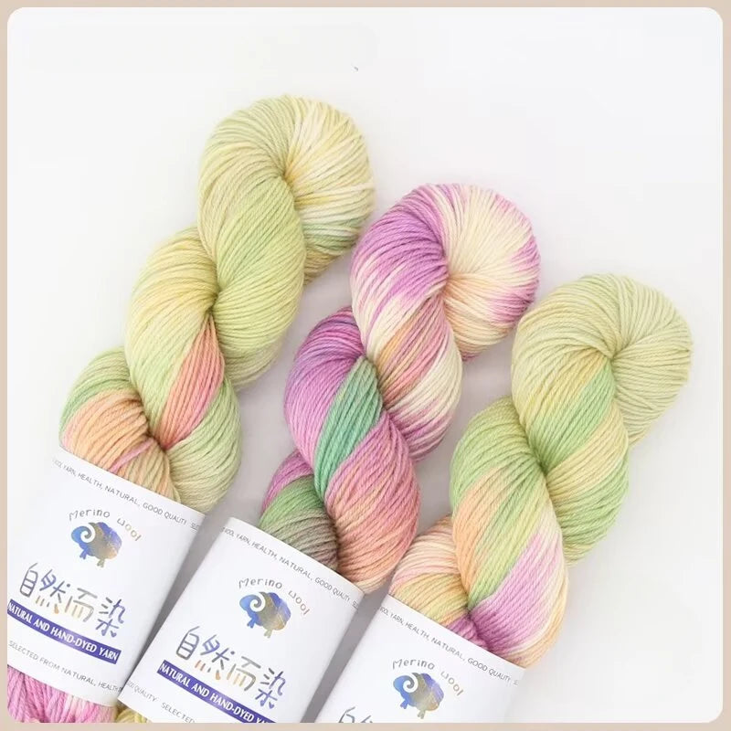 100g 270Meters Handmade Dyed Wool Yarn