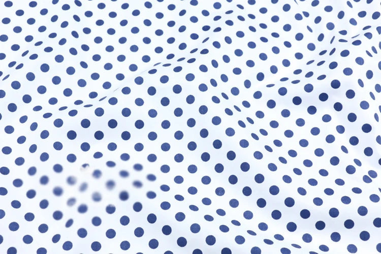 Dot print 100% cotton sold by  meter,