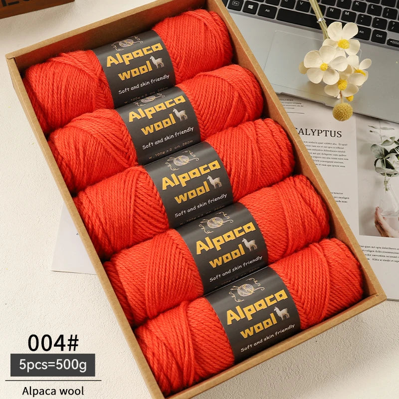 500g Alpaca Wool 245 Chunky Knitting Yarn