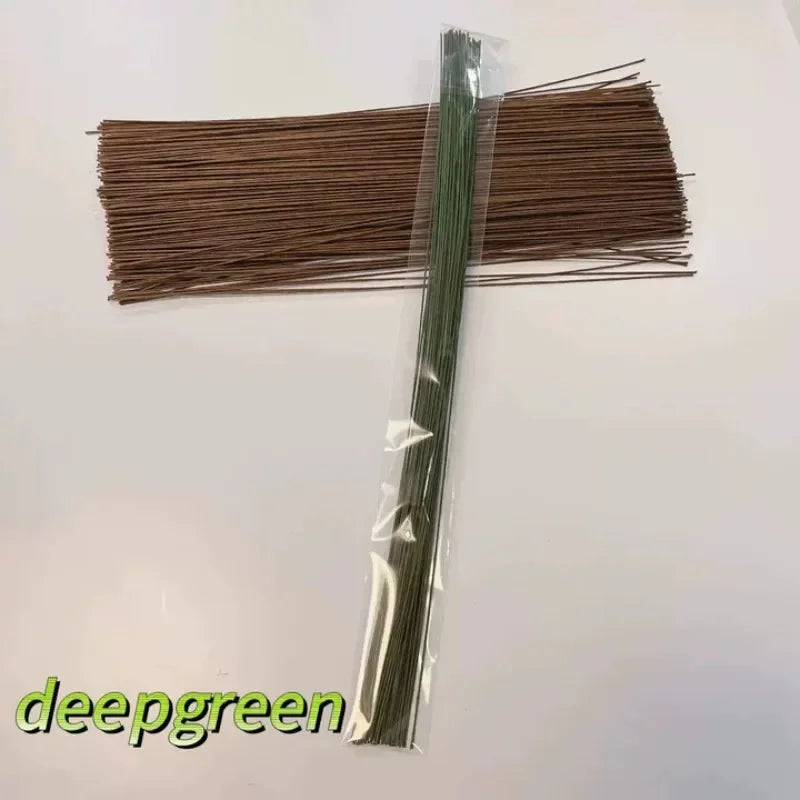 Floral Stem Wire  Dark Green