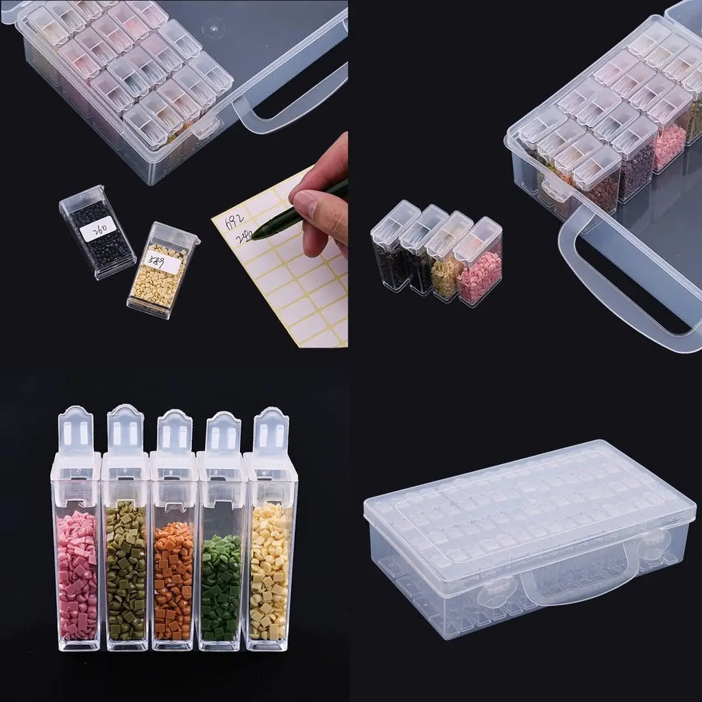 64-Grid Diamond Painting Storage Box