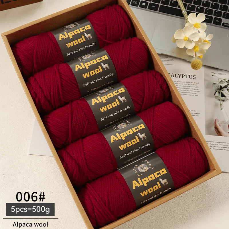 500g Alpaca Wool 245 Chunky Knitting Yarn