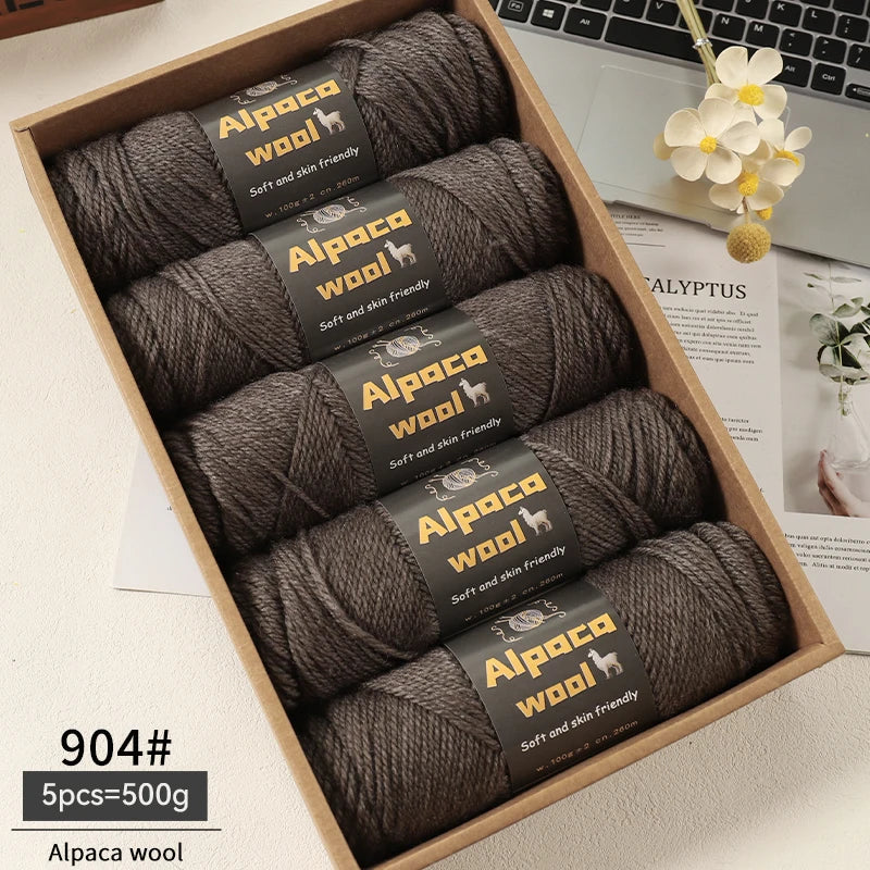 500g Alpaca Wool 245 Chunky Knitting Yarn