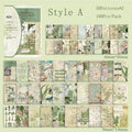 100Pcs Vintage Series Scrapbooking Paper