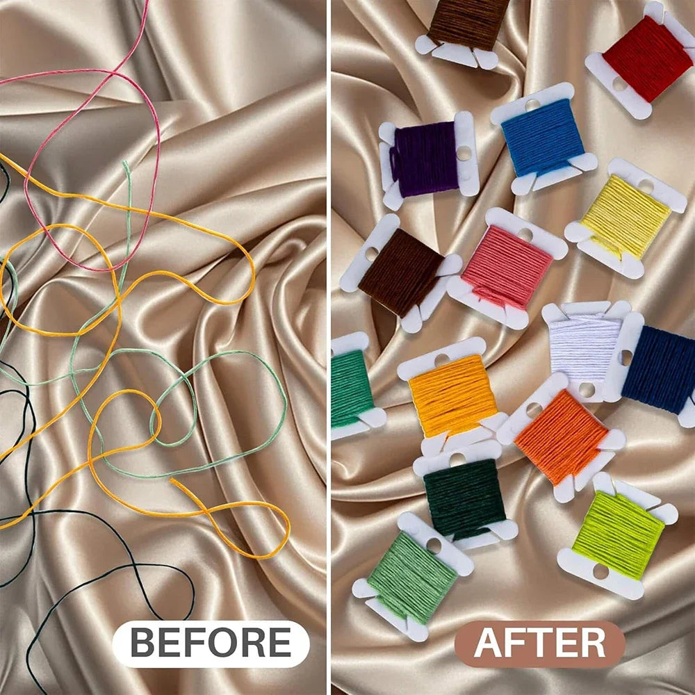 Plastic Embroidery Floss Bobbins
