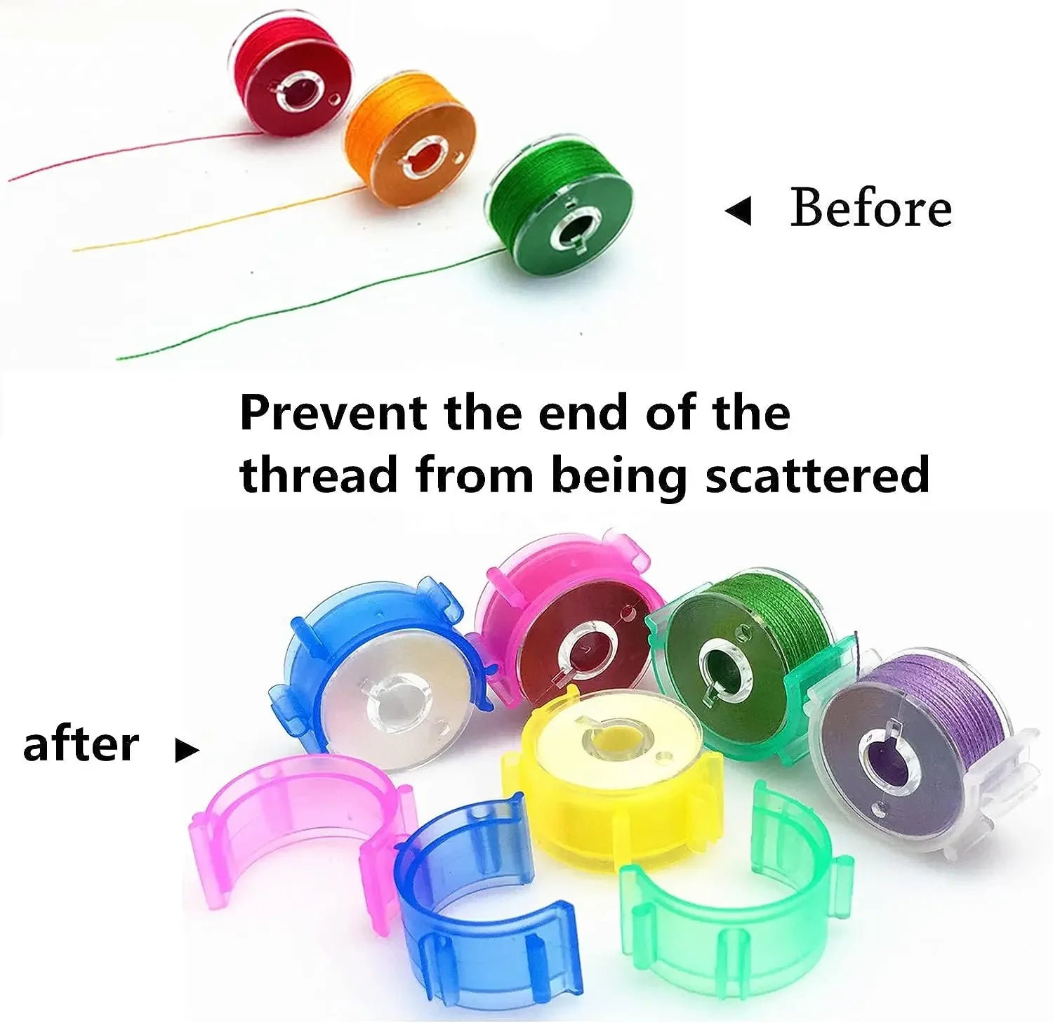 10-50pcs Sewing Bobbin Clips Plastic
