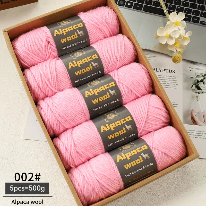 500g Alpaca Wool 245 Chunky Knitting Yarn