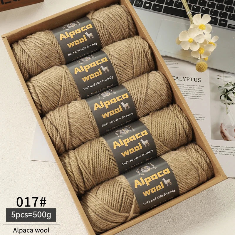 500g Alpaca Wool 245 Chunky Knitting Yarn
