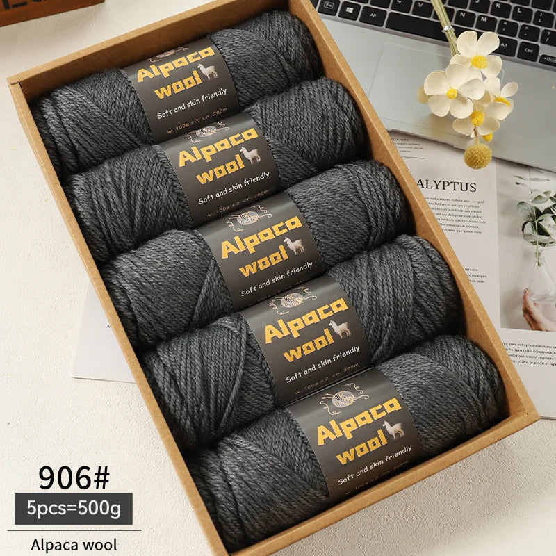 500g Alpaca Wool 245 Chunky Knitting Yarn