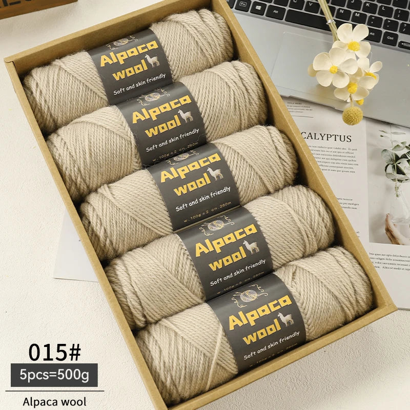 500g Alpaca Wool 245 Chunky Knitting Yarn