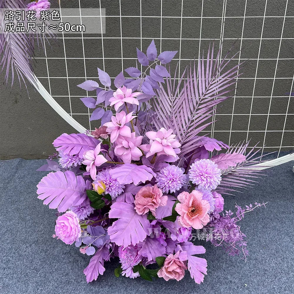 Wedding flower arrangement   round frame