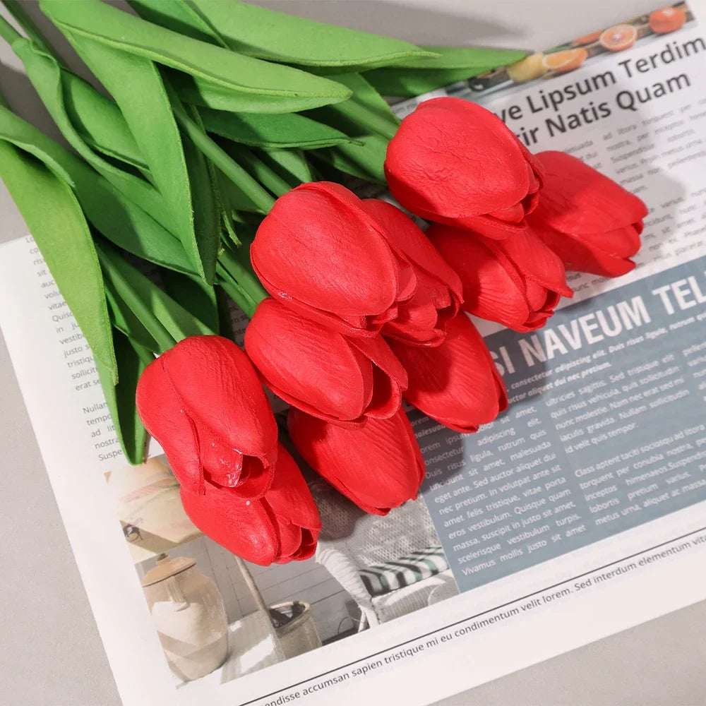 10/5/1pcs Tulip Artificial Flower Bouquet