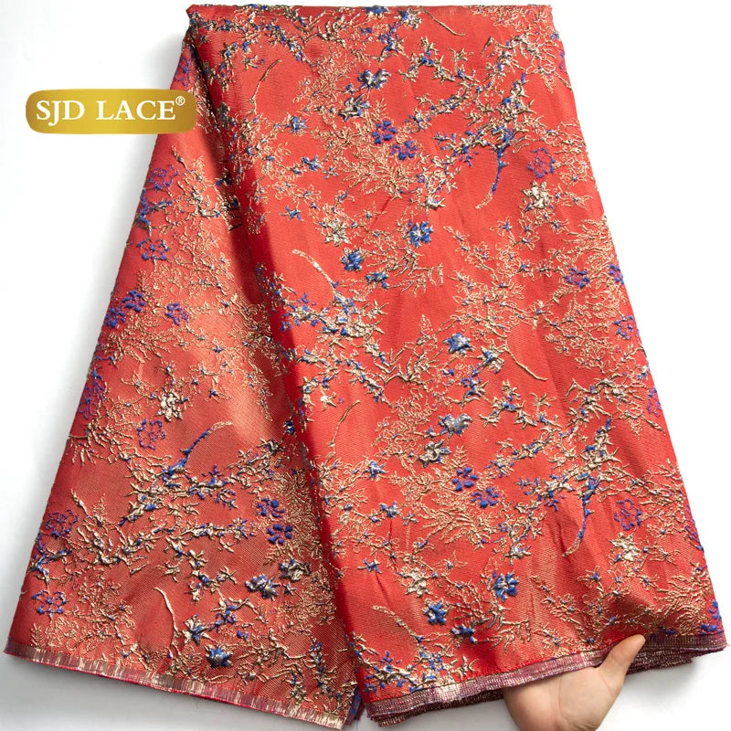 African Lace Fabric  High Quality French Brocade