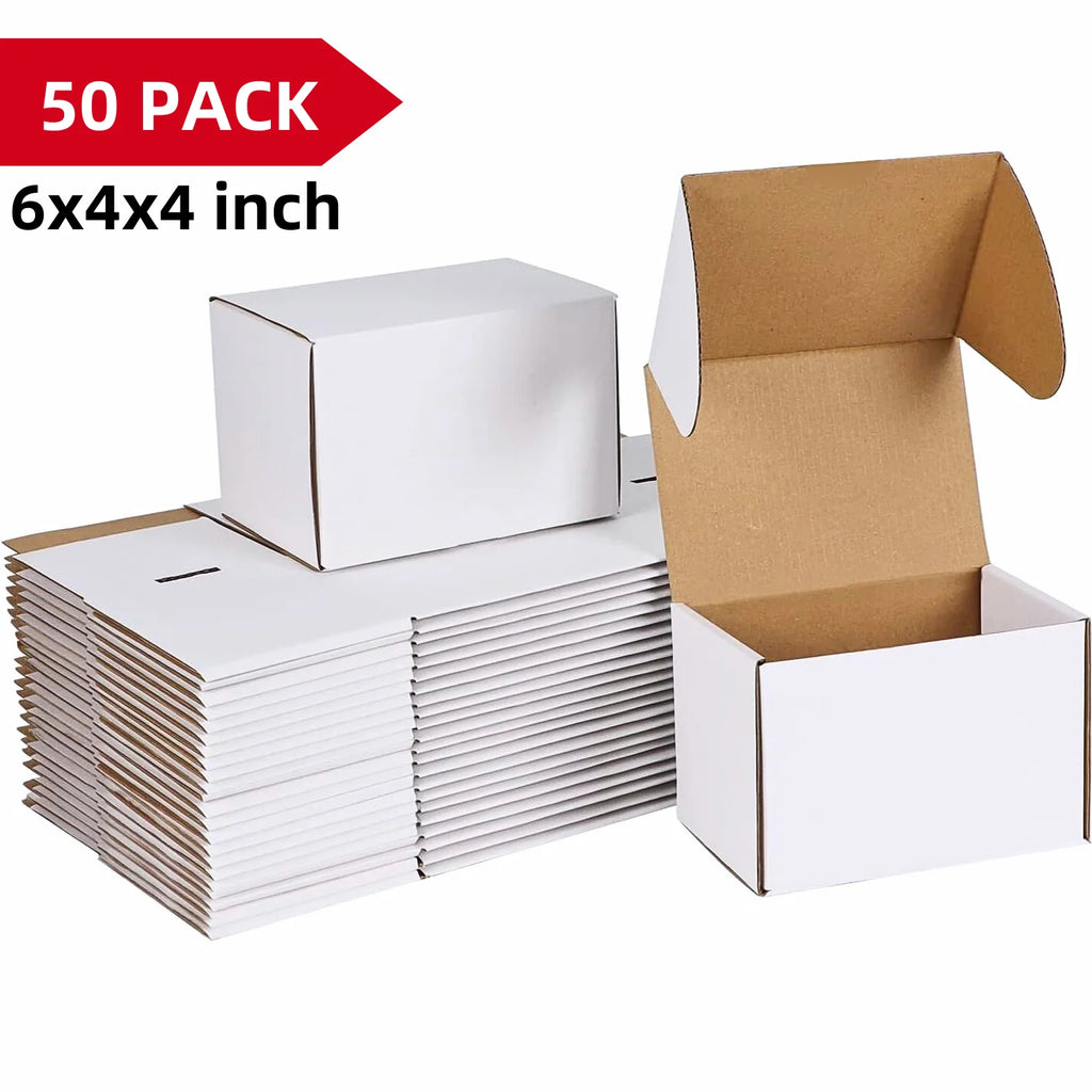 6x4x4 Shipping Boxes Set of 50 cardboard
