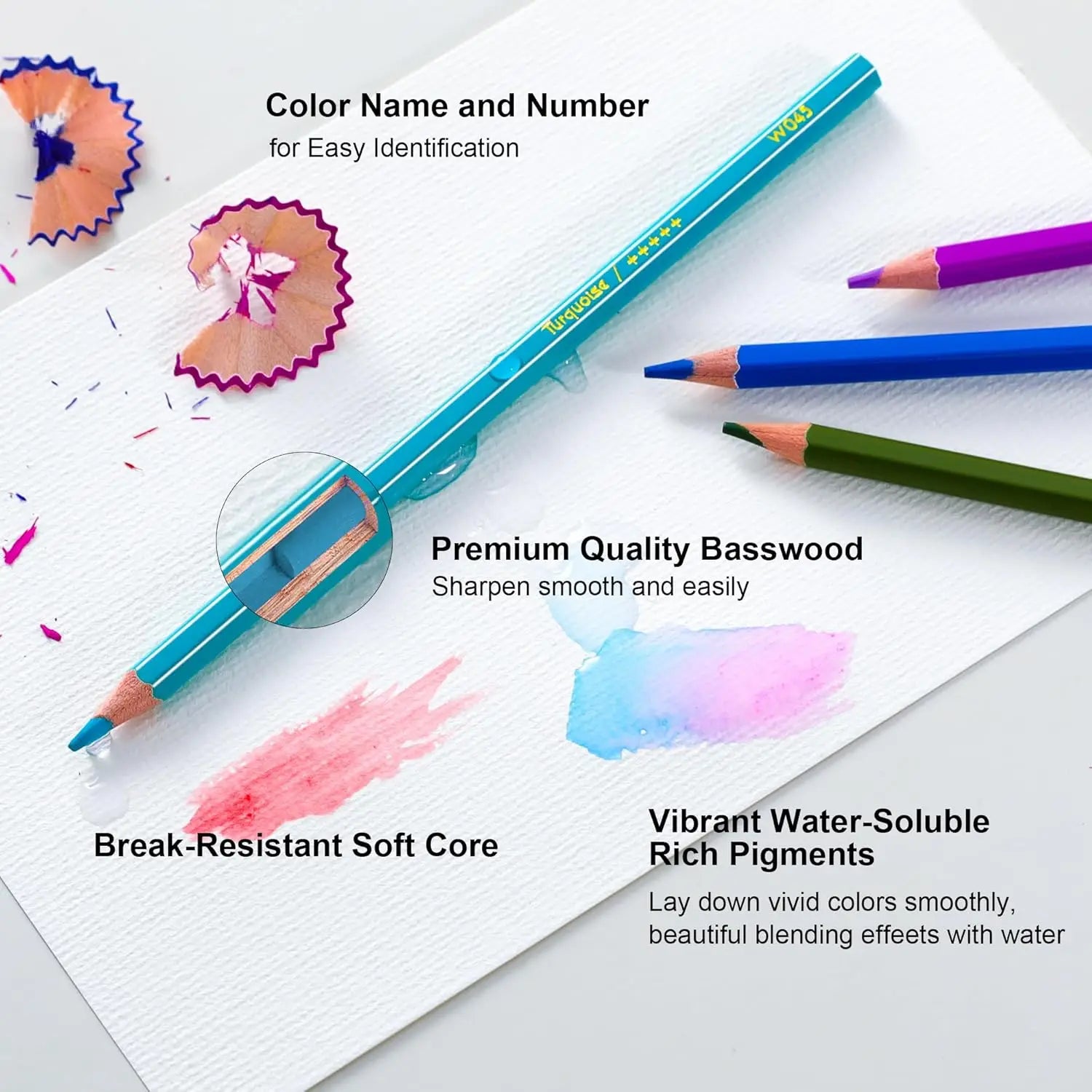 72-Color Watercolor  Set,  Brush and Pen, bendable
