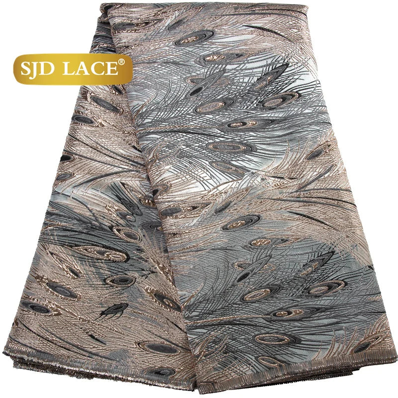 African Lace Fabric  High Quality French Brocade