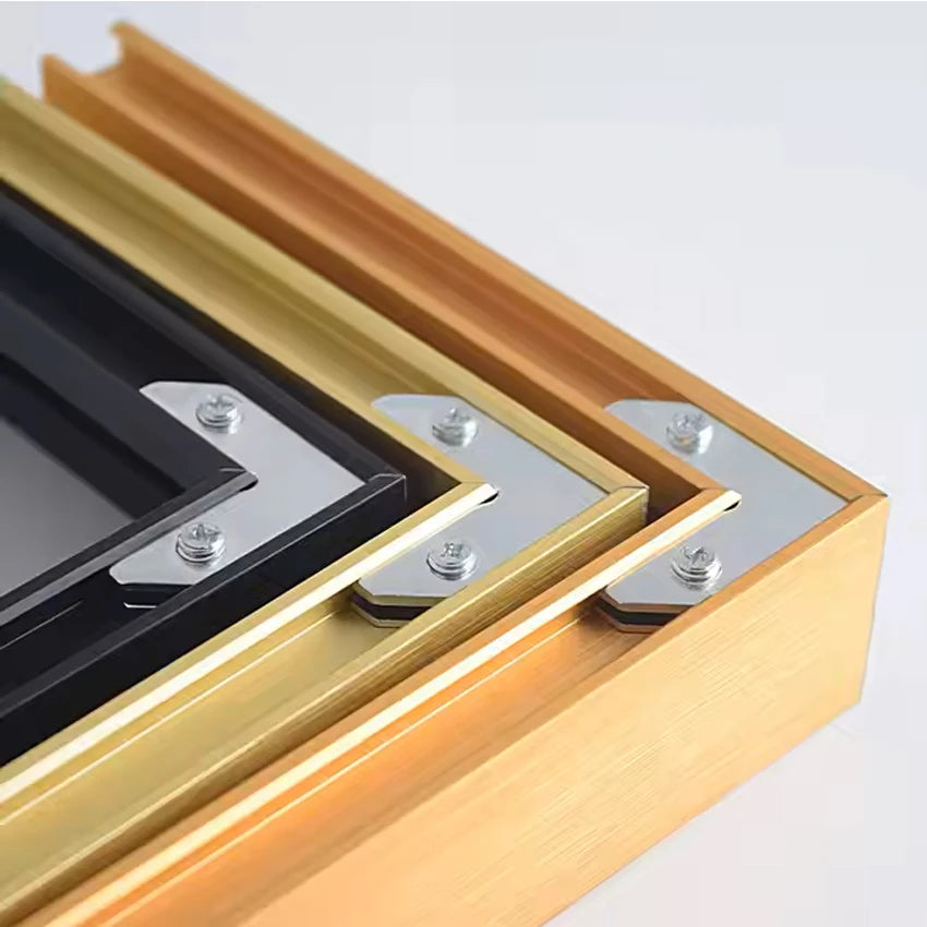 Medium Size Picture Frame aluminum and wood