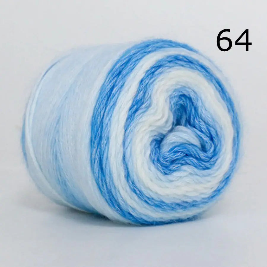 100g Rainbow Woolen Yarn New Soft  Cake