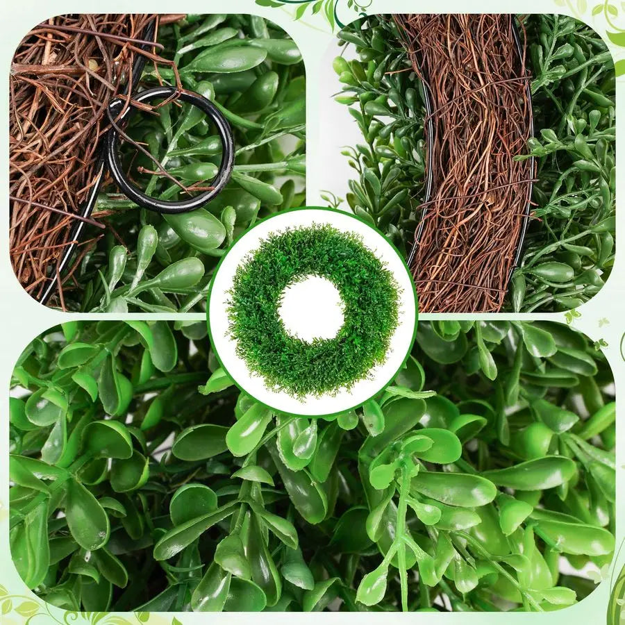 Artificial Boxwood Wreath, 22