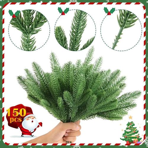 150 Pcs Artificial Pine Branch picks