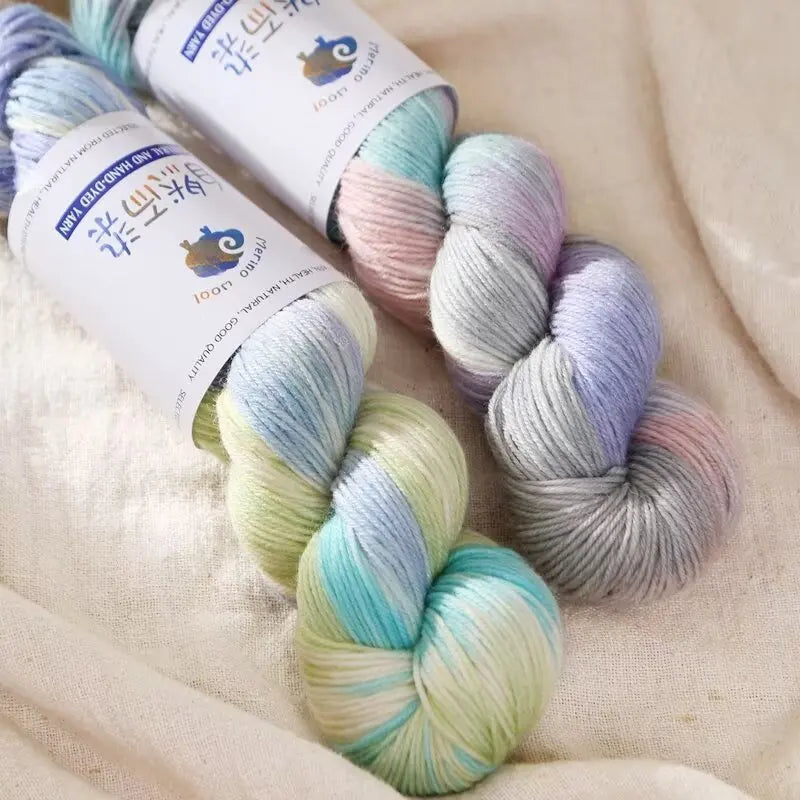 100g 270Meters Handmade Dyed Wool Yarn