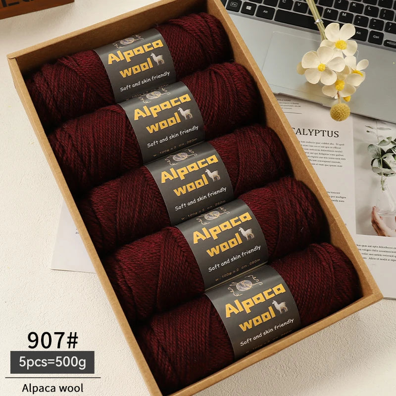 500g Alpaca Wool 245 Chunky Knitting Yarn