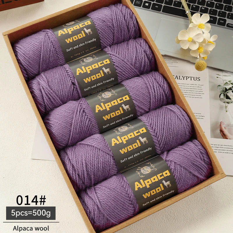 500g Alpaca Wool 245 Chunky Knitting Yarn