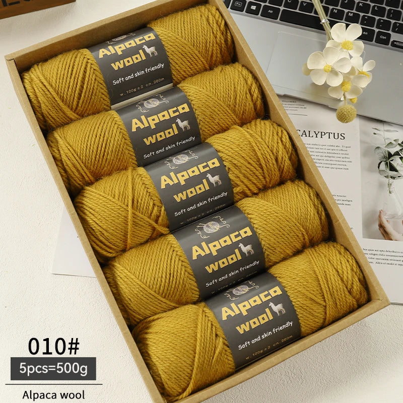 500g Alpaca Wool 245 Chunky Knitting Yarn