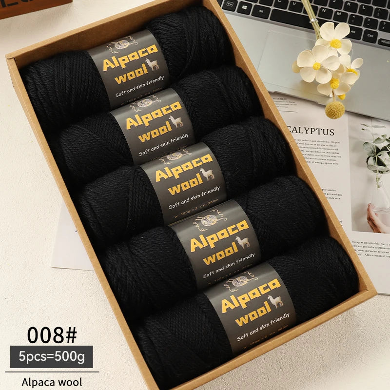 500g Alpaca Wool 245 Chunky Knitting Yarn