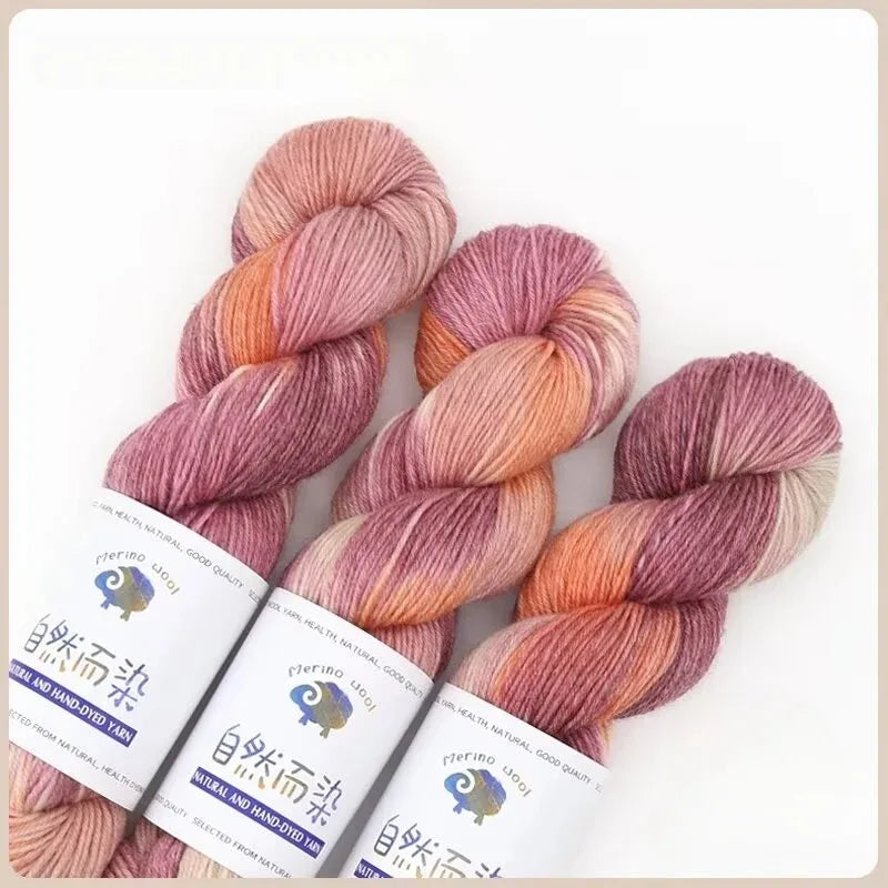 100g 270Meters Handmade Dyed Wool Yarn