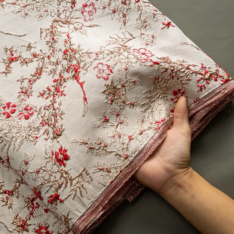 African Lace Fabric  High Quality French Brocade
