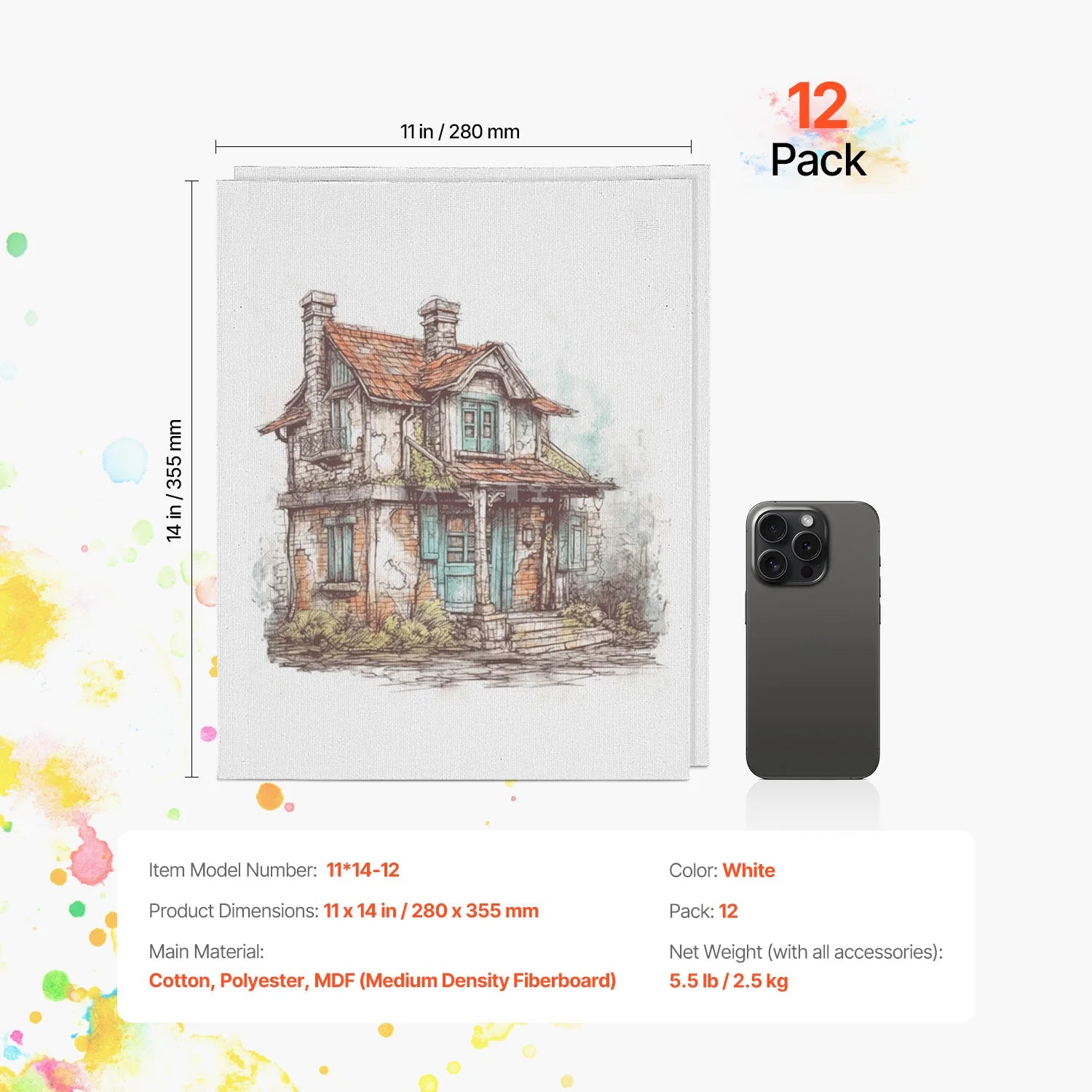 Canvas Boards White Canvas Panels