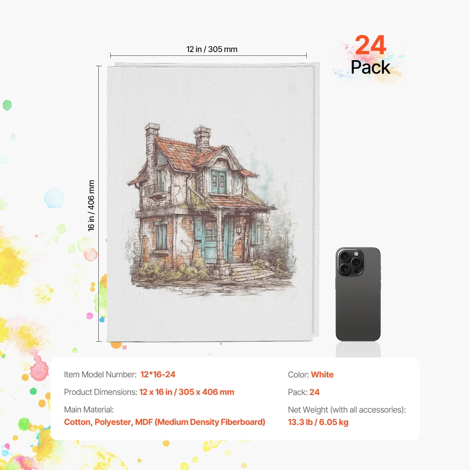 Canvas Boards White Canvas Panels