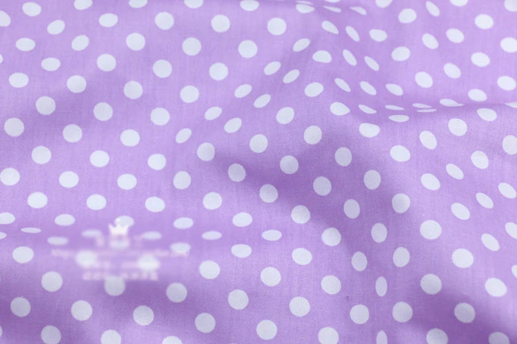 Dot print 100% cotton sold by  meter,