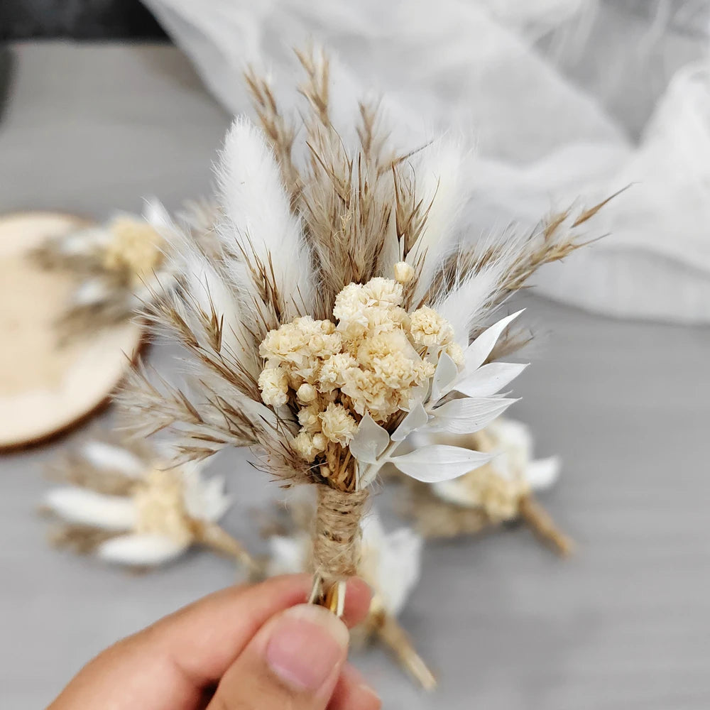 Mini Boho Dried Flower Bouquet of 12
