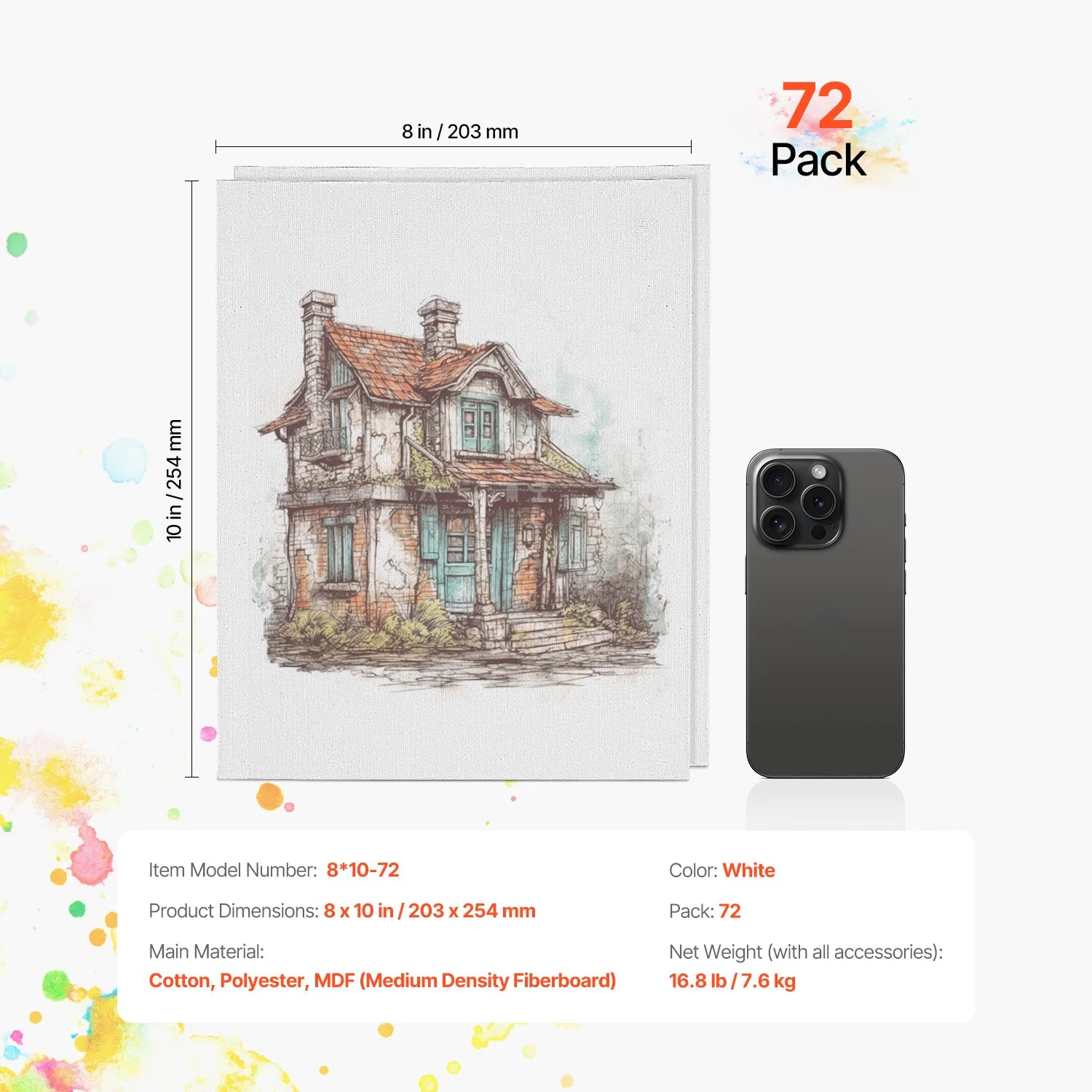 Canvas Boards White Canvas Panels
