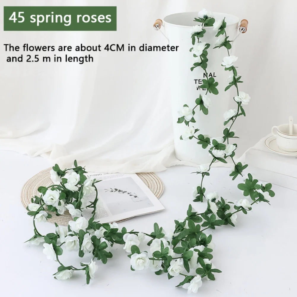 45/69pcs Artificial Rose Flowers Vine