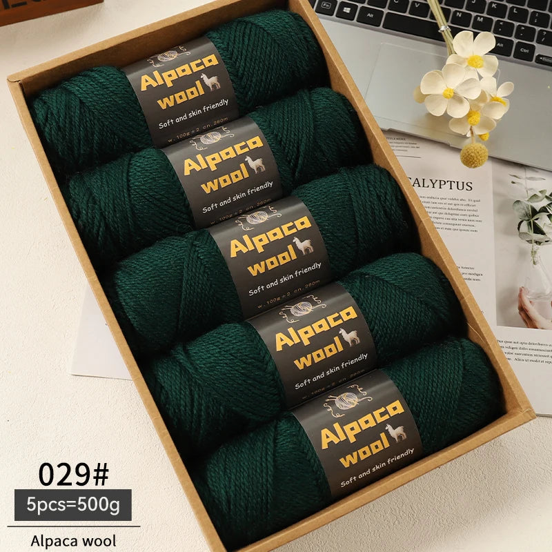 500g Alpaca Wool 245 Chunky Knitting Yarn