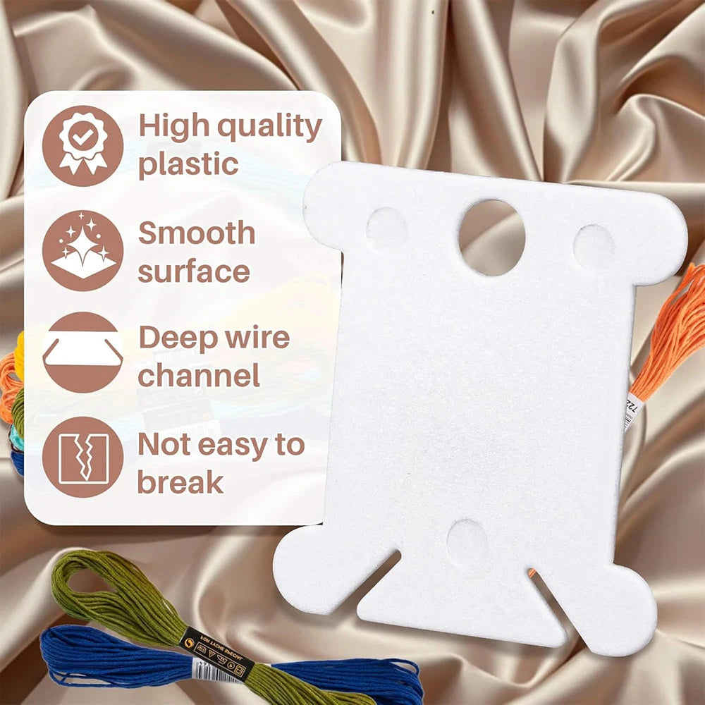 Plastic Embroidery Floss Bobbins