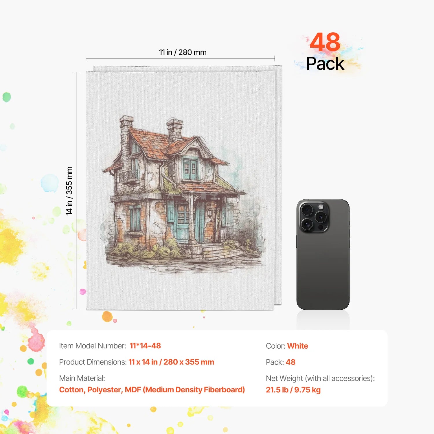 Canvas Boards White Canvas Panels