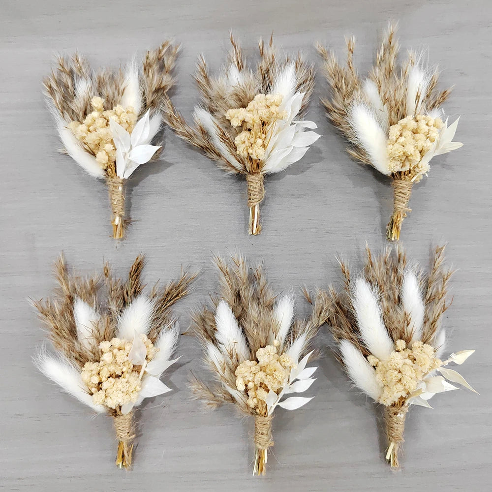 Mini Boho Dried Flower Bouquet of 12
