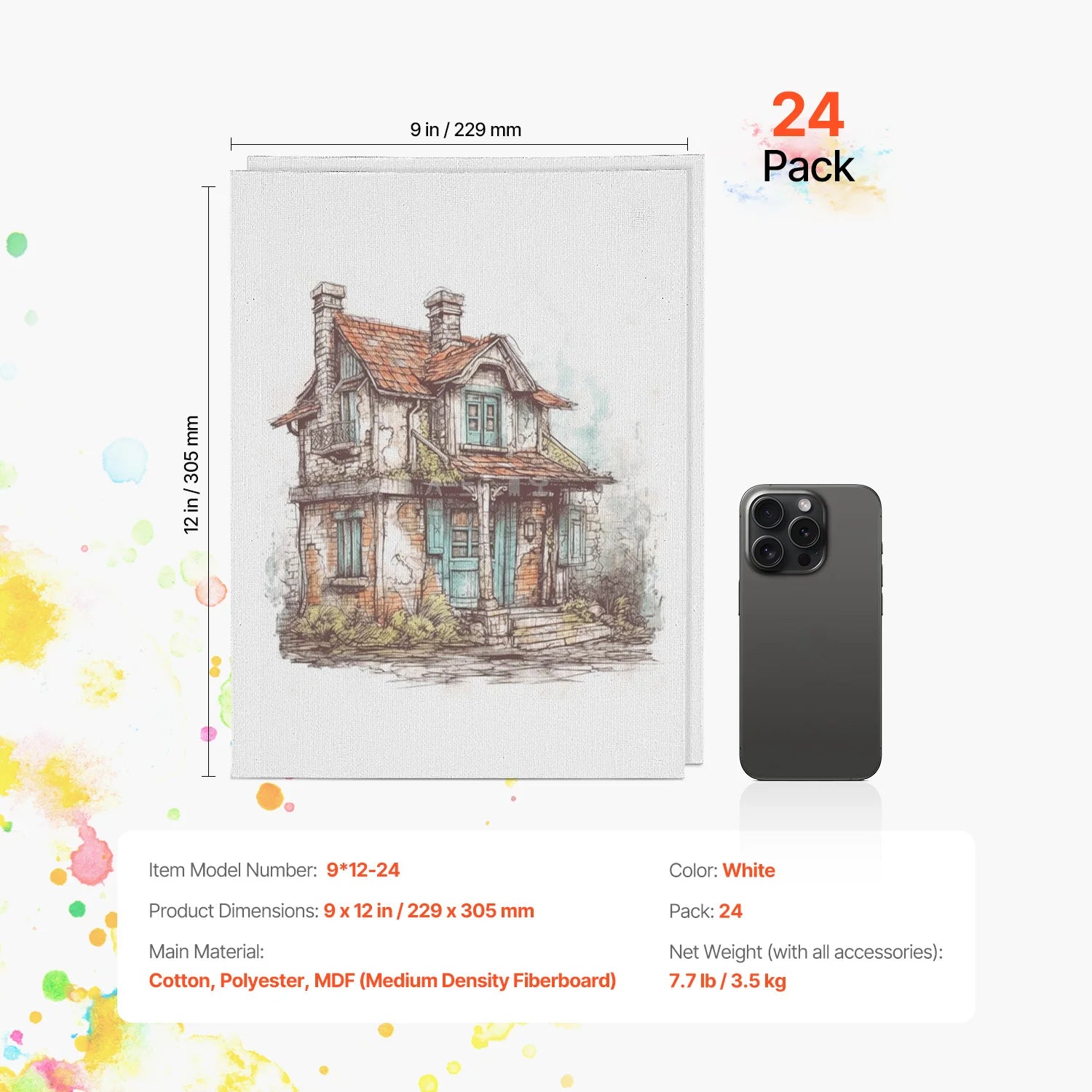 Canvas Boards White Canvas Panels