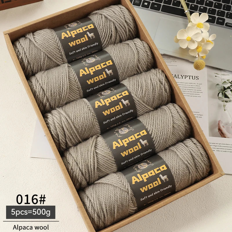 500g Alpaca Wool 245 Chunky Knitting Yarn