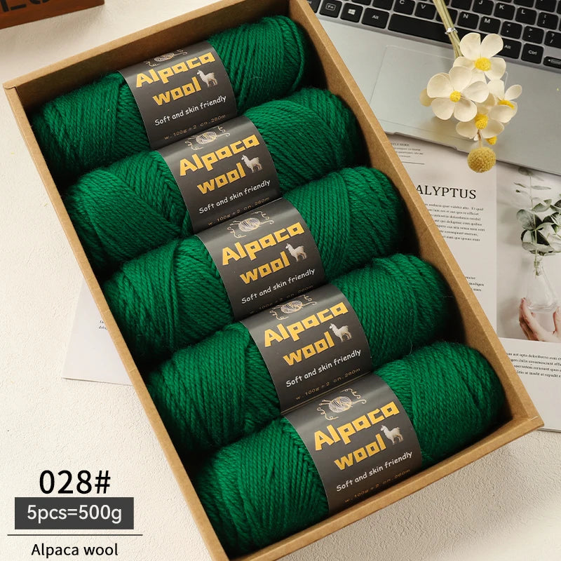 500g Alpaca Wool 245 Chunky Knitting Yarn
