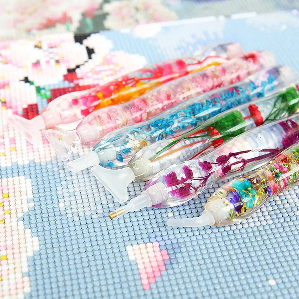 5D Resin Diamond Painting Pen With 6pcs