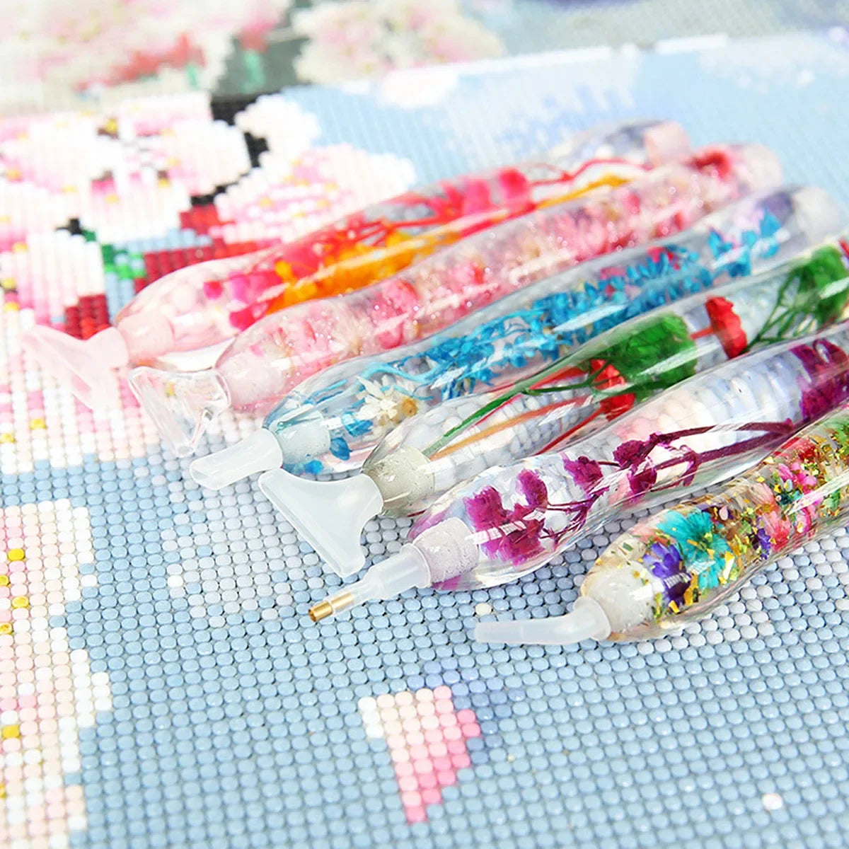 5D Resin Diamond Painting Pen With 6pcs