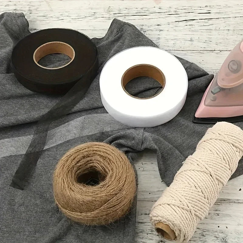 2roll Black White Double-sided  Iron  Tape
